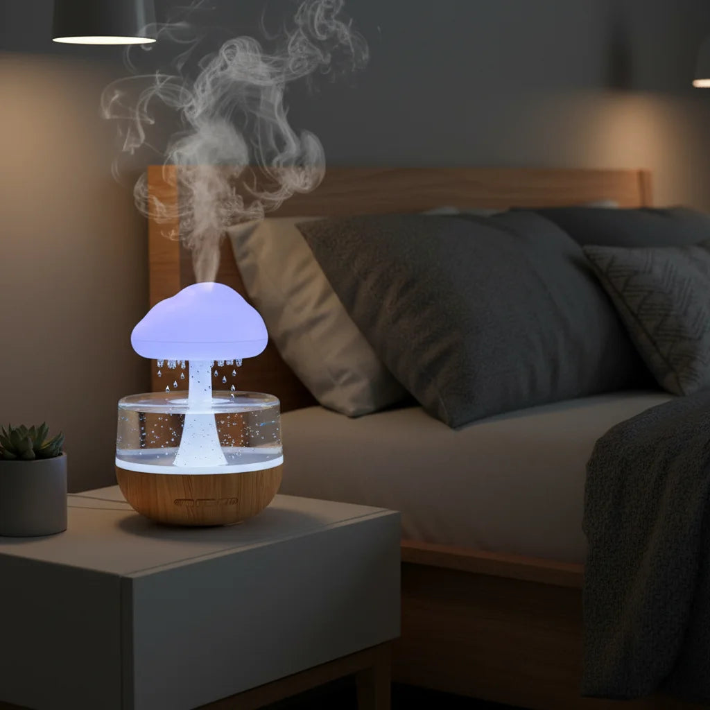 The Rain Cloud Humidifier (Aromatherapy & Sleep Lamp).