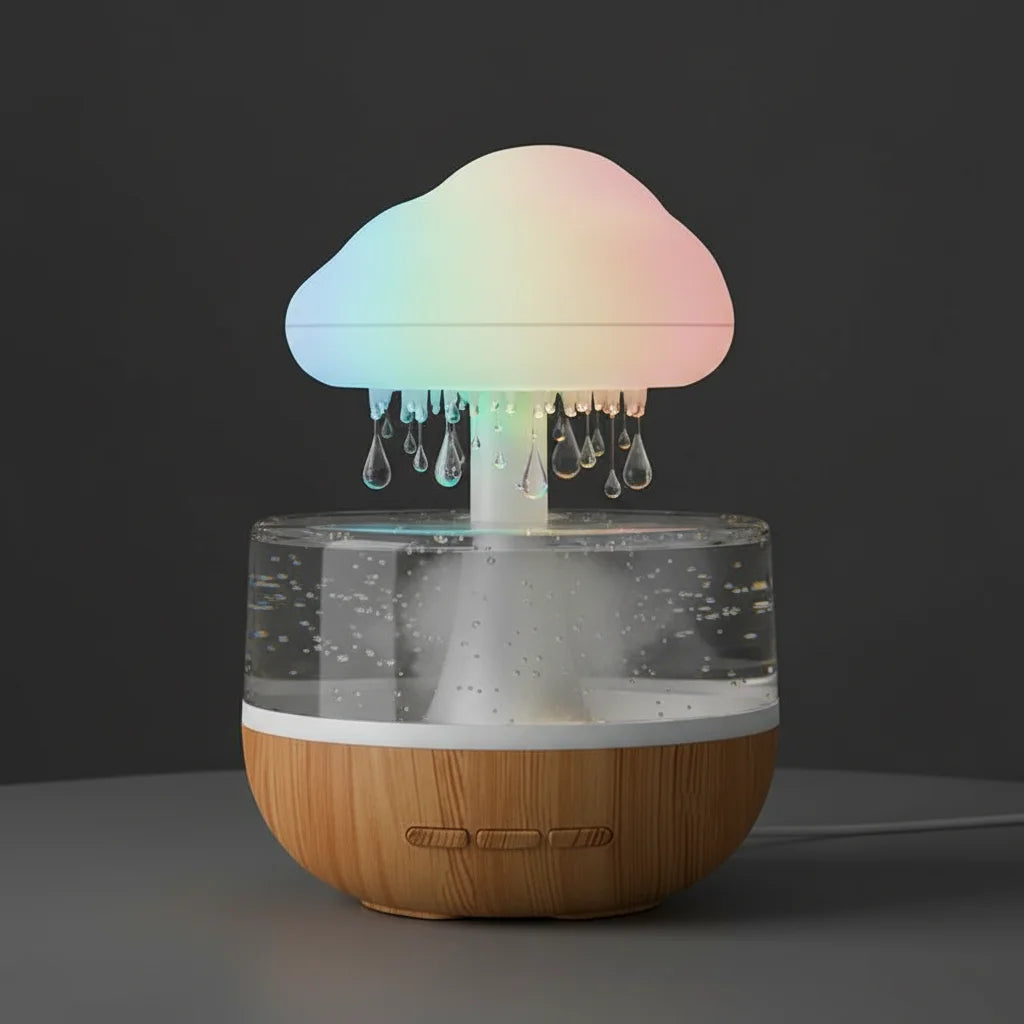 The Rain Cloud Humidifier (Aromatherapy & Sleep Lamp).