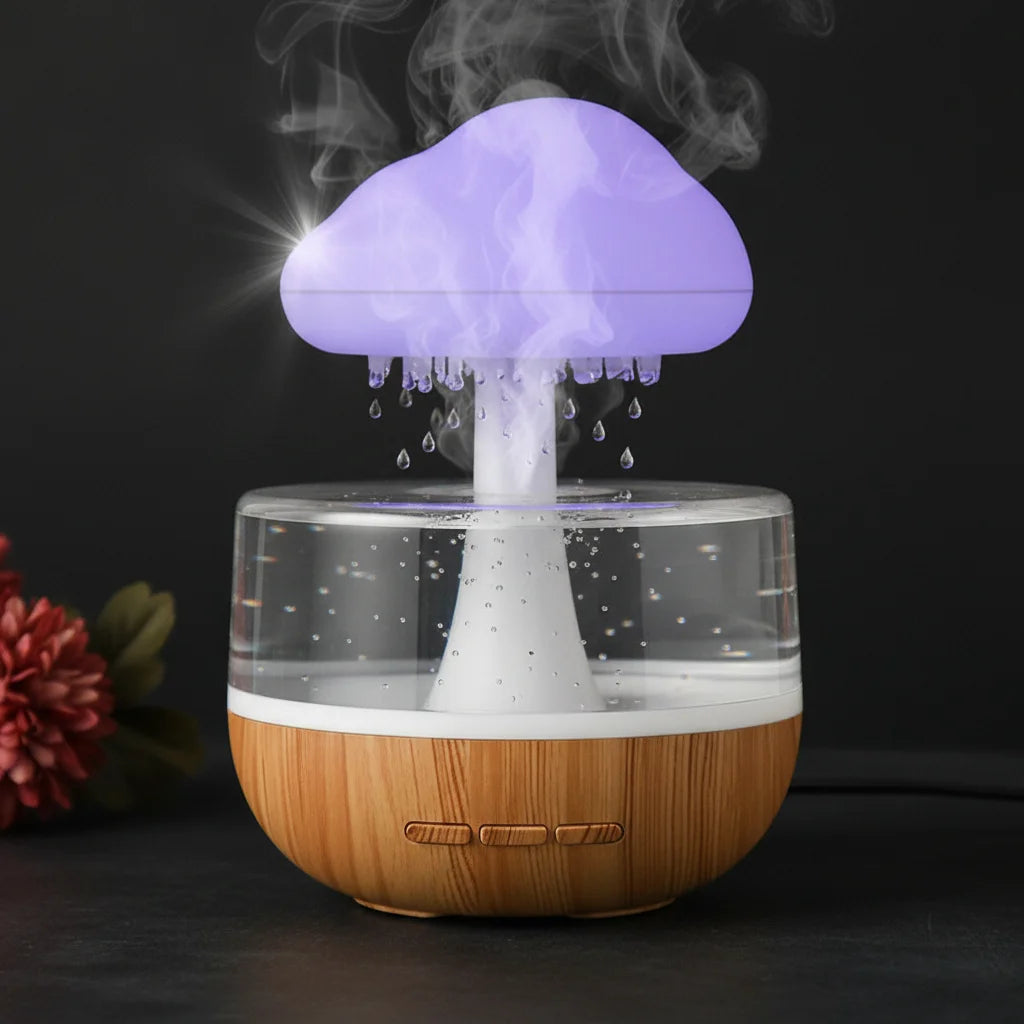 The Rain Cloud Humidifier (Aromatherapy & Sleep Lamp).