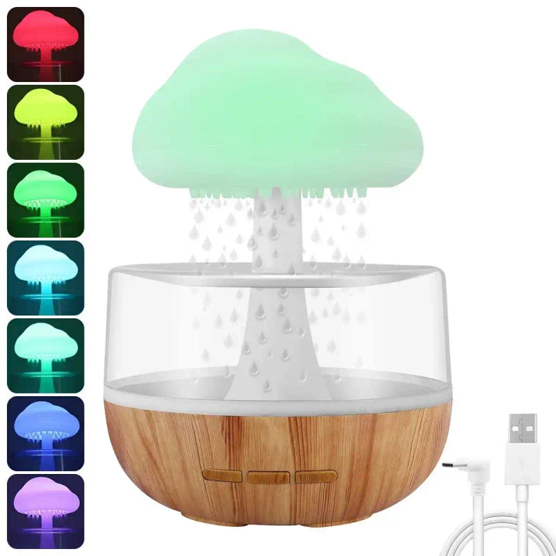 The Rain Cloud Humidifier (Aromatherapy & Sleep Lamp).