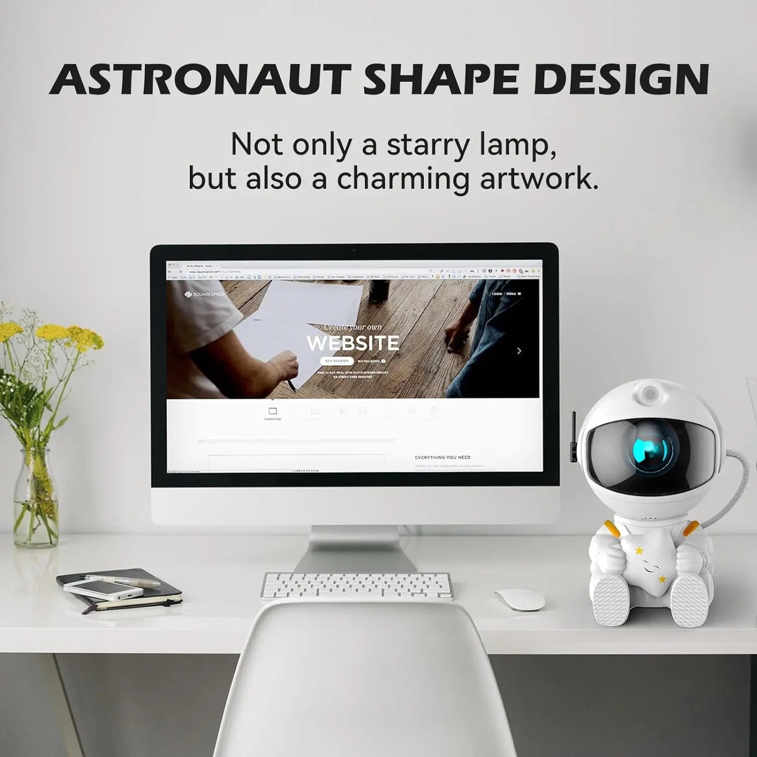 Astronaut Galaxy Projector Star