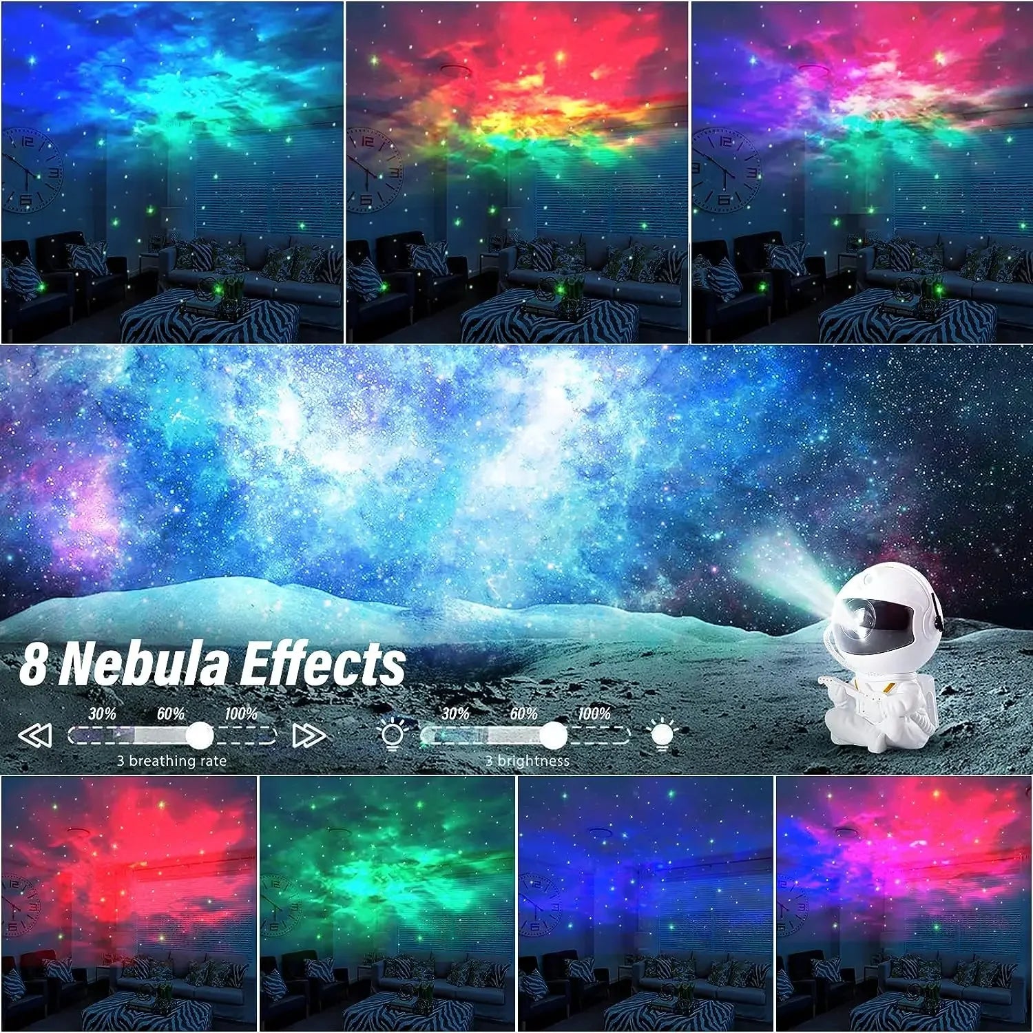 Astronaut Galaxy Projector Star