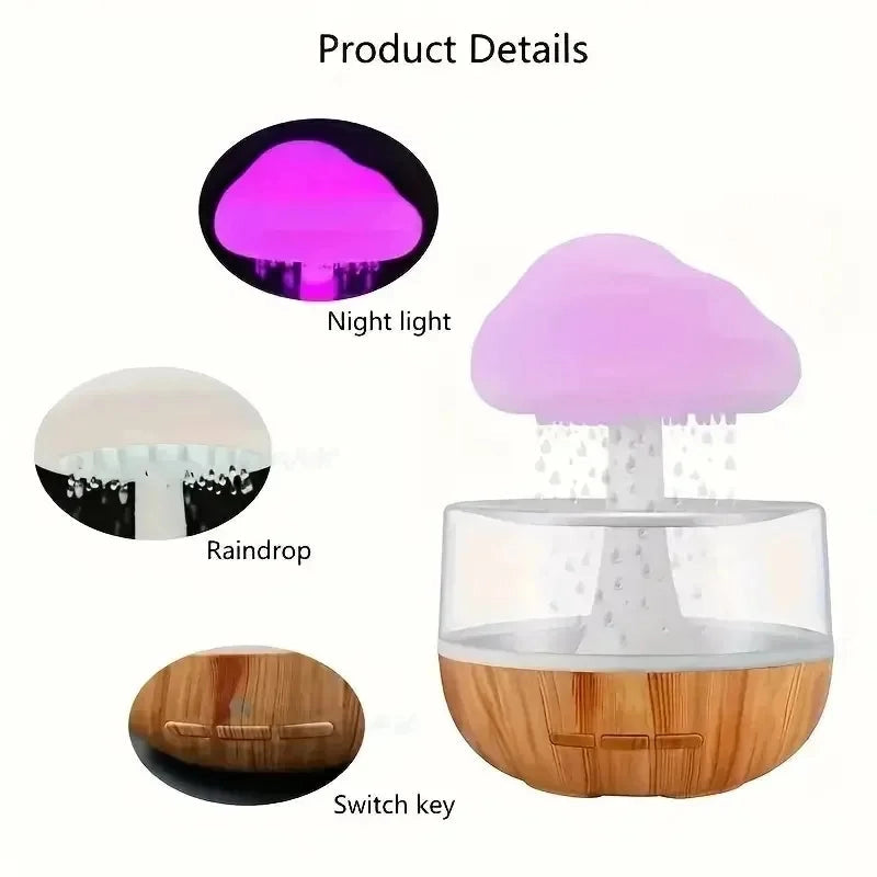 The Rain Cloud Humidifier (Aromatherapy & Sleep Lamp).