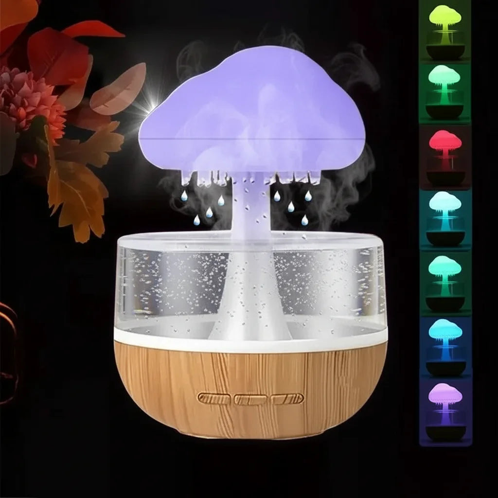 The Rain Cloud Humidifier (Aromatherapy & Sleep Lamp).