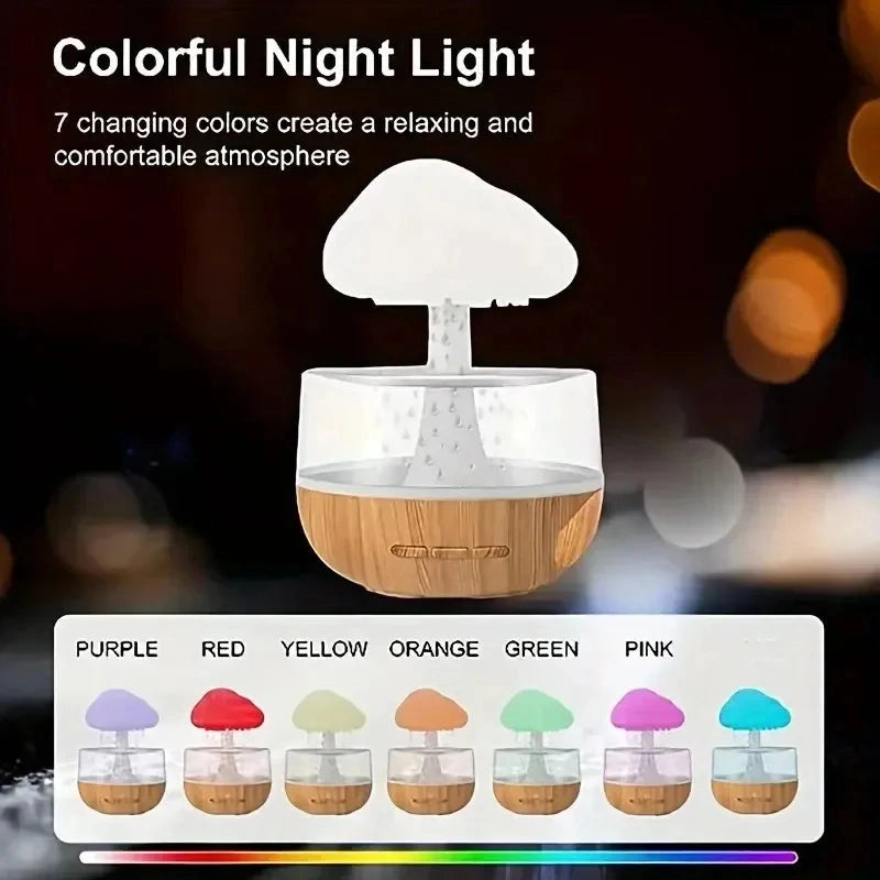 The Rain Cloud Humidifier (Aromatherapy & Sleep Lamp).